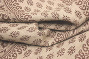 Bagh Buta  Heavyweight Linen Fabric Natural.Thick Linen, Chocolate Colour, Upholstery Fabric, Sofa Chair Cover, Indian Linen By The Yard