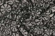 Block Print Linen Fabric, Rudraksha Fabric  Indian Hand Block, Linen Block Print Textile, Extra Wide Craft Fabric By The Yard, Floral Print Linen