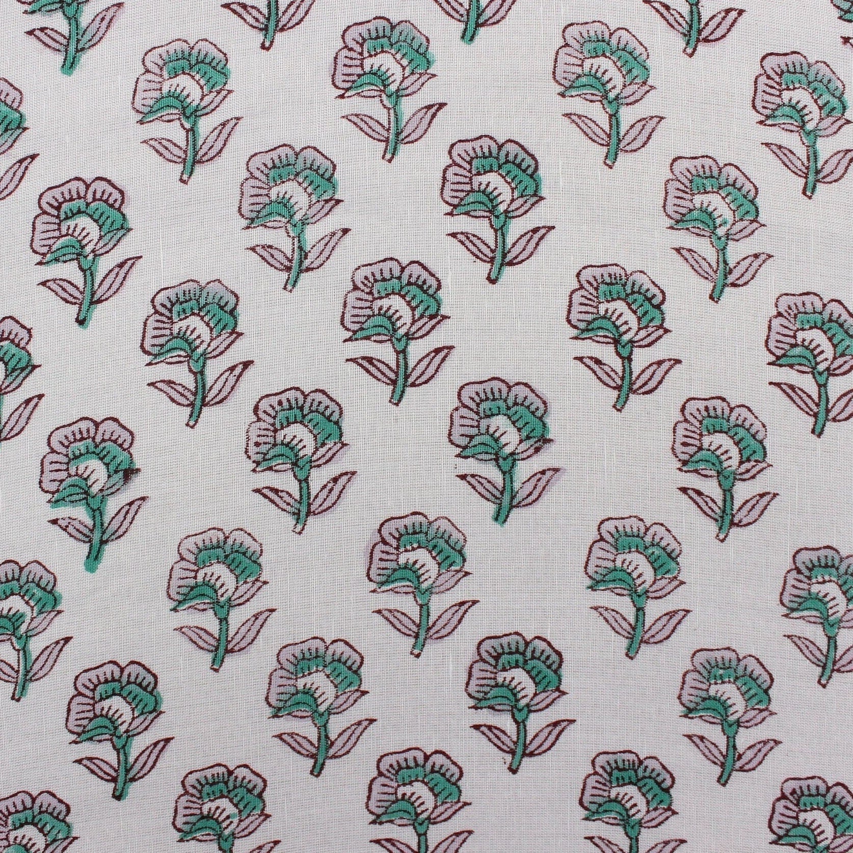 Linen Fabric, Rohini, Block Print, Fabric By Yard, Indian Handloom Fabric, Home Décor