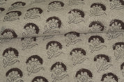 Juju Flower  Fabric With Flowers, Designer Block Print Fabric, Linen Fabric