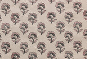 Block Print Linen Fabric, R0Hini  Printed Fabric Floral Print, Block Print Fabric, Indian Fabric By The Yard Upholstery Fabric, Decorative Cushion Cover Fabric