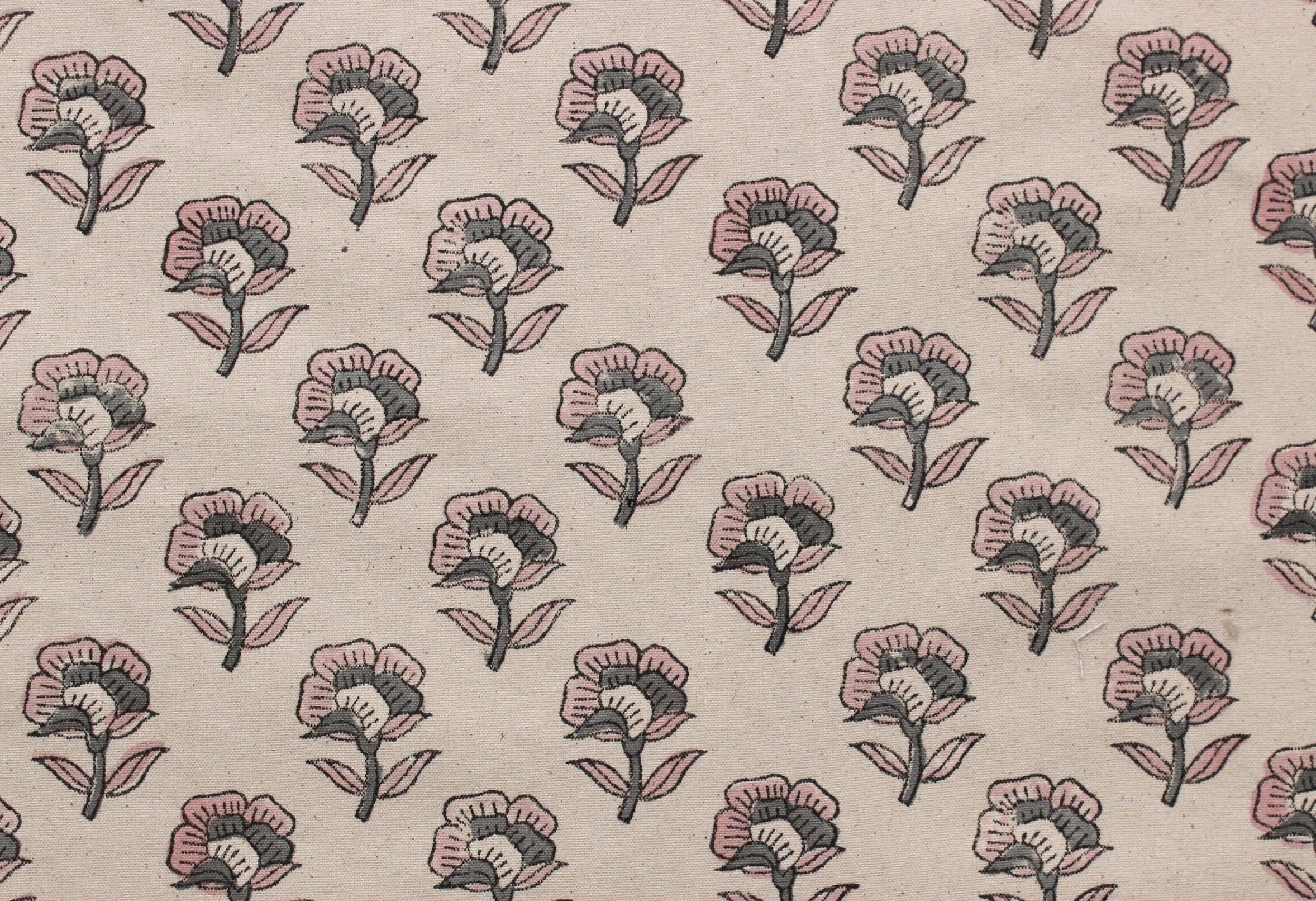Block Print Linen Fabric, R0Hini  Printed Fabric Floral Print, Block Print Fabric, Indian Fabric By The Yard Upholstery Fabric, Decorative Cushion Cover Fabric