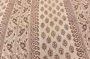 Bagh Buta  Heavyweight Linen Fabric Natural.Thick Linen, Chocolate Colour, Upholstery Fabric, Sofa Chair Cover, Indian Linen By The Yard