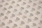 Block Print Linen Fabric, Kohinoor   Block Print Floral Linen Fabric, Modern Home Decor, Pillow Cushion Fabric, Upholster, Sewing Fabric