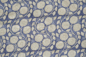 Block Print Linen Fabric, Sudarshan  Linen Block Print Block Print Fabric Linen Fabric  Heavy Weight Linen  Hand Block Fabric By The Yard  Floral Linen Fabric