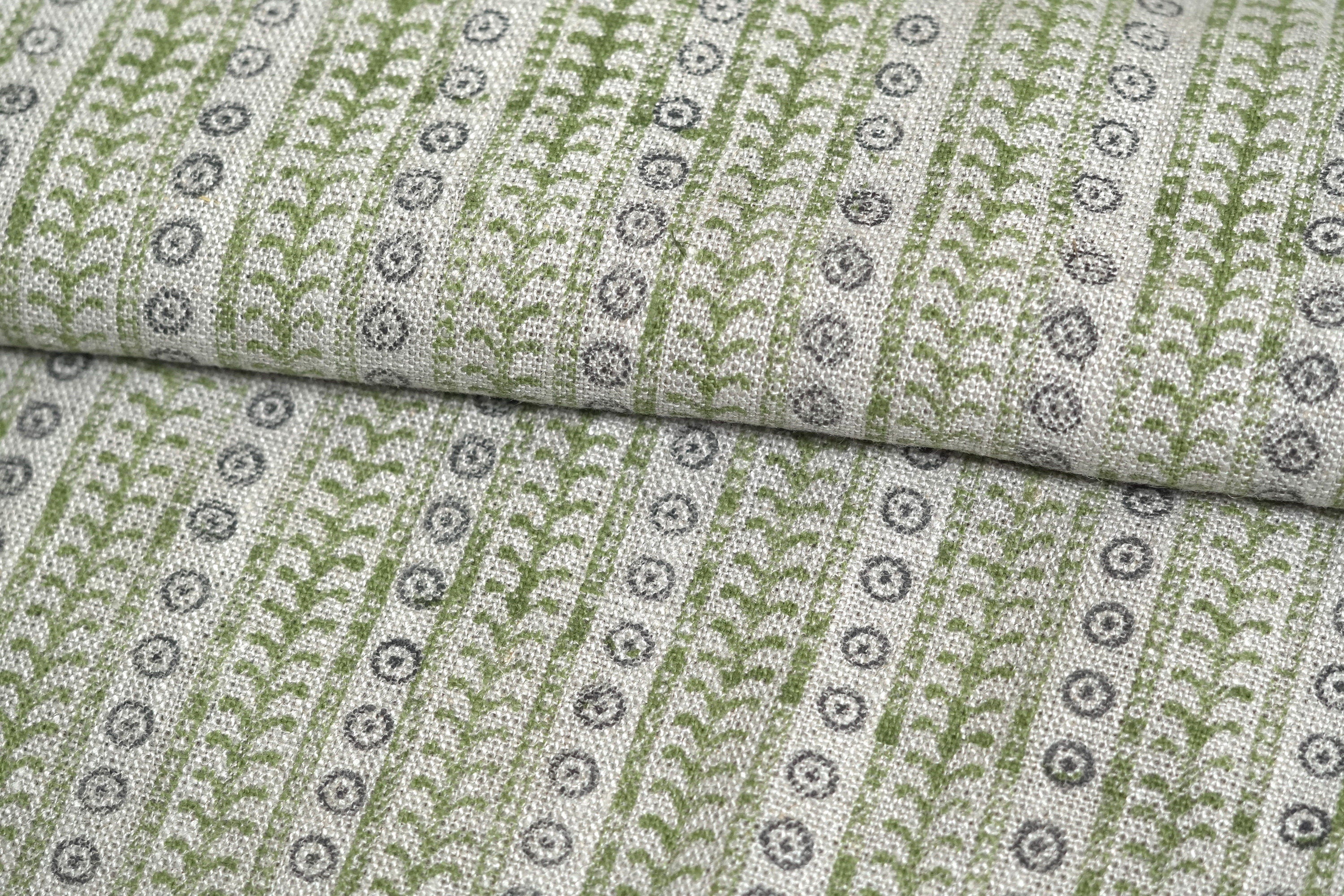 Godhulibela  Natural Linen Fabric, Handloom, Heavy Weight Linen, Pure Linen Upholstery Fabric,