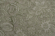 Block Print Linen Fabric, Manikarnika Harit  Natural Green Block Print Linen Fabric  Handmade Indian Handblock Art  Linen & Cotton For Home And Interior Decors