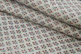 Hand Block Print Thick Linen Fabric KESARIYA