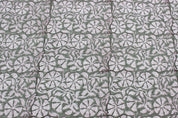 Block Print Linen Fabric, Rudraksha  Block Print Linen Fabric By The Yard, Floral Linen, Fabric From India, Linen Upholstery Pillow Case Fabric