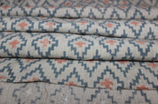 Ikat  Block Print On Linen Fabric  Hand Blocked Printed Indian Fabric By The Yard