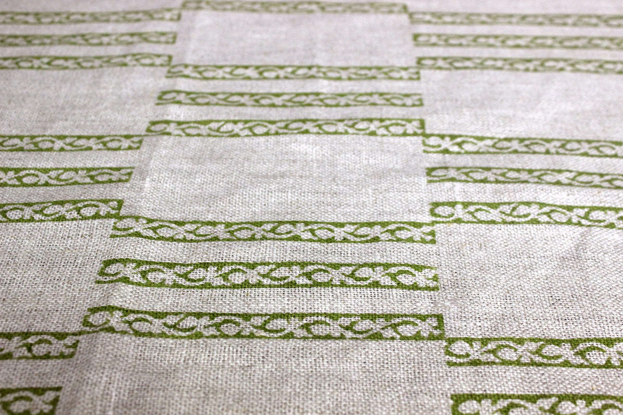 Block Print Linen Fabric, Ramsetu  Block Print Indian Handblocked Fabric,Hand Printed Fabric By The Yard,Best For Heavy Blockprint Pillows & Home Decors Upholstery