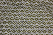 MADHUVAN | Green fabric, Floral Block Print, best for cushion cover fabric, Pillow cover fabric, Green upholstery, Green Pillow, Home decor