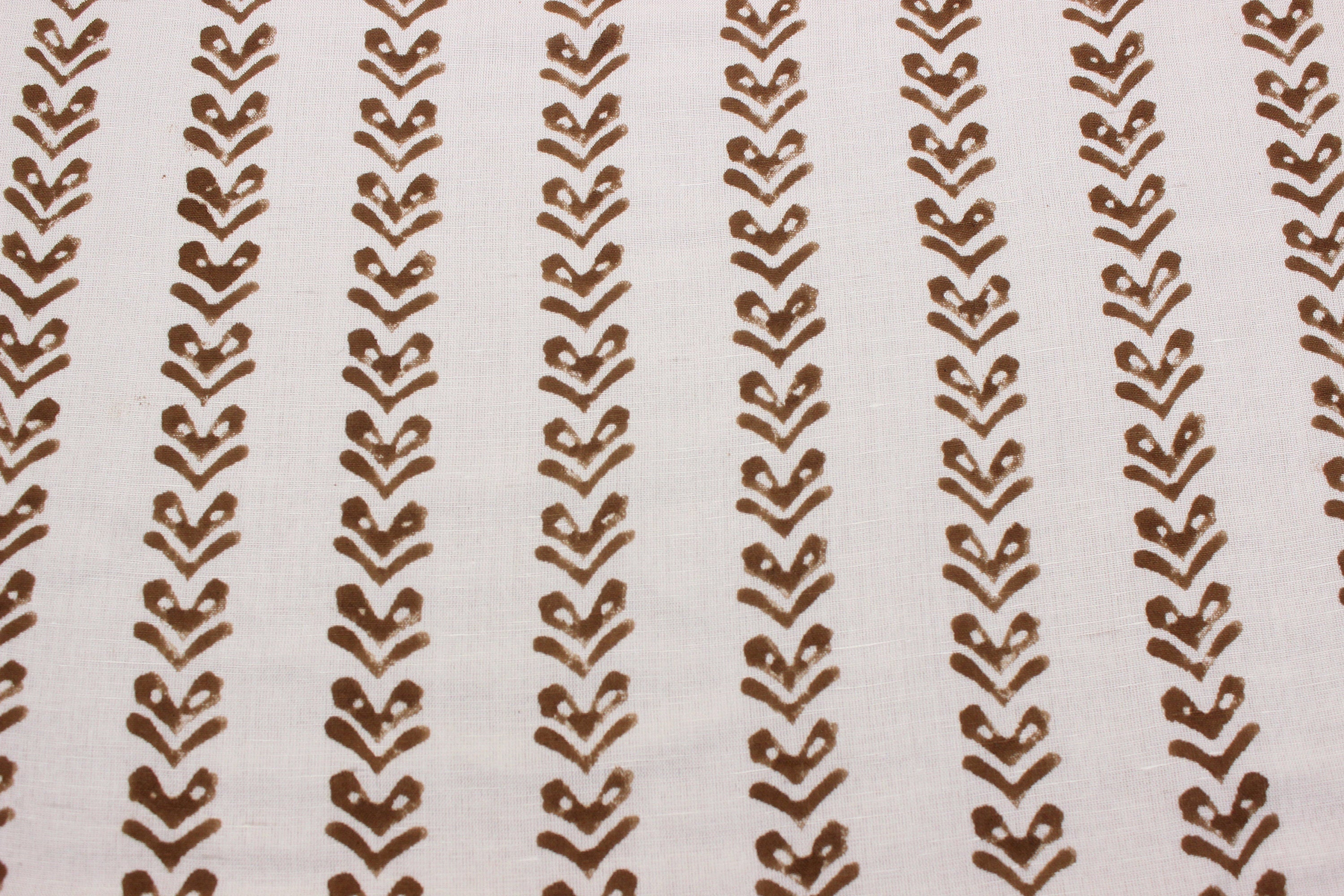 Block Print Linen Fabric, Tribal Arrow Linen Block Print  Handloom Linenauthentic Block Print Linen Fabrics  Fabric By The Yard, Also Available On Cotton Fabrics 