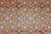 Block Print Linen Fabric, Marmalede  Hand Block Print Floral Fabric  Natural Linen & Cotton Fabrics From India  Designer Hand Blocked Fabric