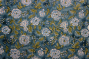 Block Print Linen Fabric, Rameshwaram   Sustainable Linen & Cotton Block Print Fabrics  100% Natural And Handmade Indian Art  Designer Decorative Fabrics