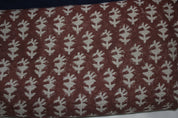 Block Print Linen Fabric, Panghat  Heavy Linen Indian Blocked Printed Fabric  Interior Upholstery, Cushion Cover, Pillow Cases  Thick, Natural & Sustainable