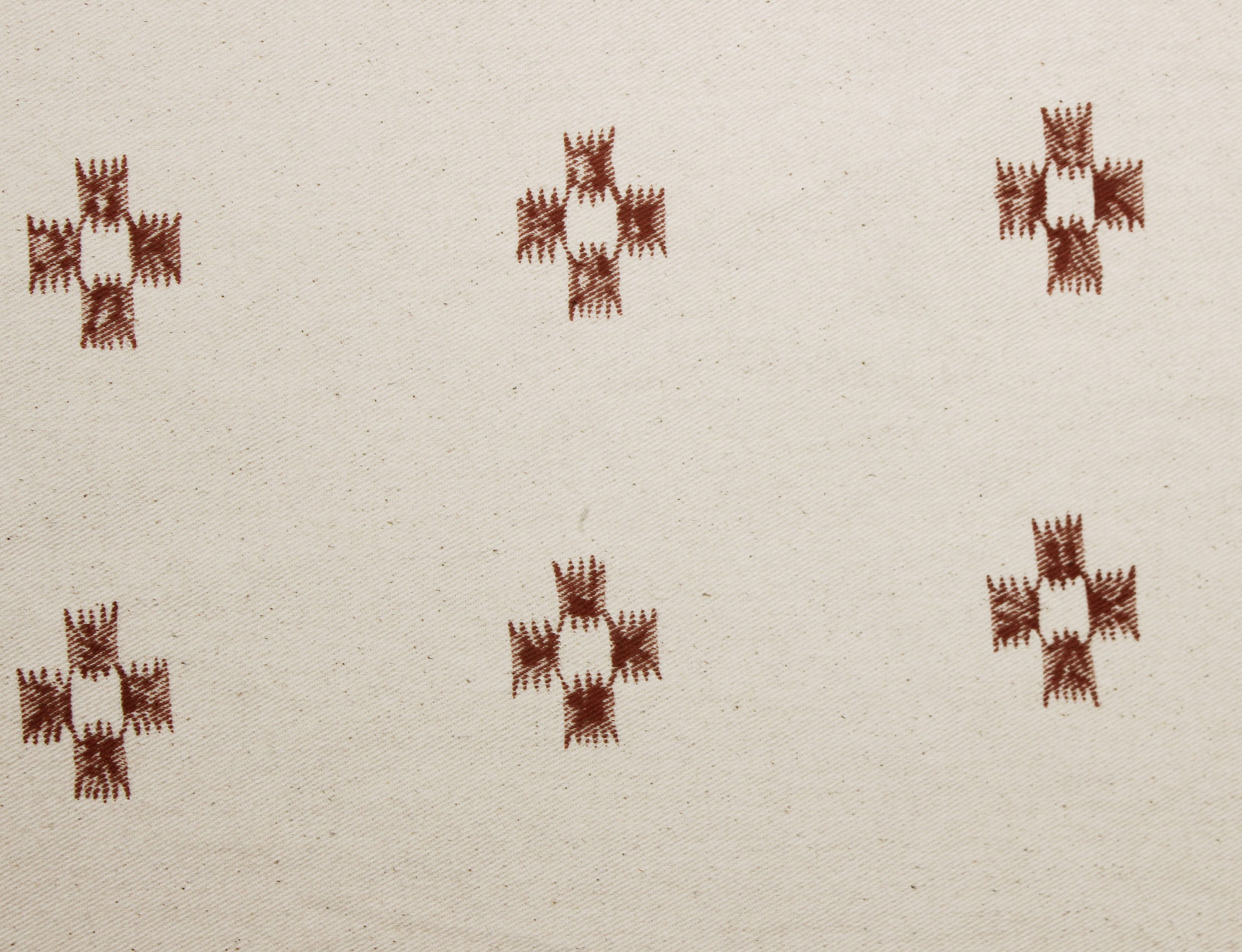 Crossword Pattern  Block Print Fabric, Printed Fabric, Indian Fabric, Linen Fabric, Pillow Cover Fabric, Tablecloth Fabric