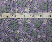 AMRITVELA || Fabric With Flowers , Indian Hand Block Print , Fabric by the yard Upholstery , Designer Floral Pillow Covers