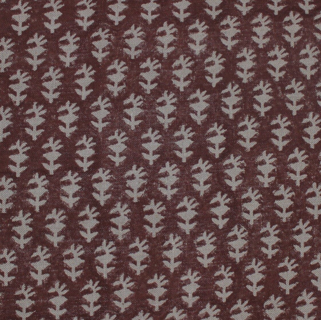 Block Print Linen Fabric, Panghat  Heavy Linen Indian Blocked Printed Fabric  Interior Upholstery, Cushion Cover, Pillow Cases  Thick, Natural & Sustainable