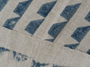 Guru Shikher Fabric  Indian Handloom, Natural Heavy Geometric Fabric, Block Print Linen, Pillow Covers, Upholstery