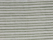 Geometrical Lines  Green Block Print Fabric, Indian Fabric, Stripe Heavy Linen Fabric, Upholstery Striped, Hand Blocked Cushion Throw 