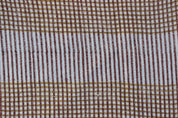 Amayra Mustard  Block Print Check Fabric,Heavy Linen Fabric, Wide Fabric By The Yard, Fabric Make Cushion Covers,Curtains,Tablecloth 