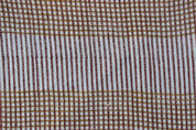 Amayra Mustard  Block Print Check Fabric,Heavy Linen Fabric, Wide Fabric By The Yard, Fabric Make Cushion Covers,Curtains,Tablecloth 