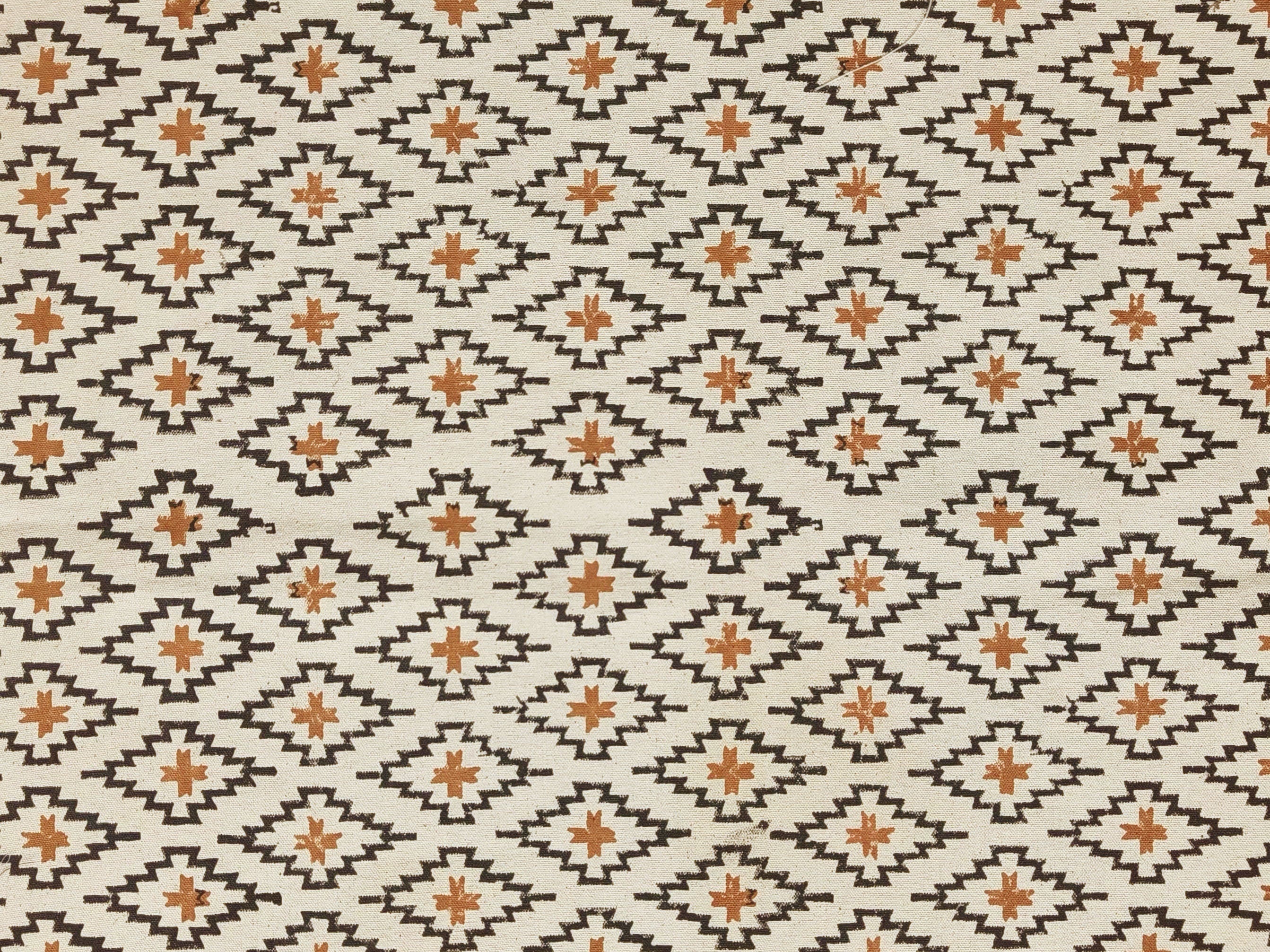 Linen Fabric, Pukhraj, Block Print, Fabric By Yard, Indian Handloom Fabric, Home Décor