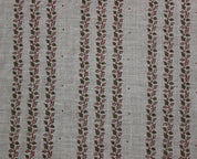 Block Print Linen Fabric, Rakhiphool  Hand Block Printed Fabric, Linen Fabric, Indian Fabric, Fabric By Yard, Block Printed Linen Pillow Covers