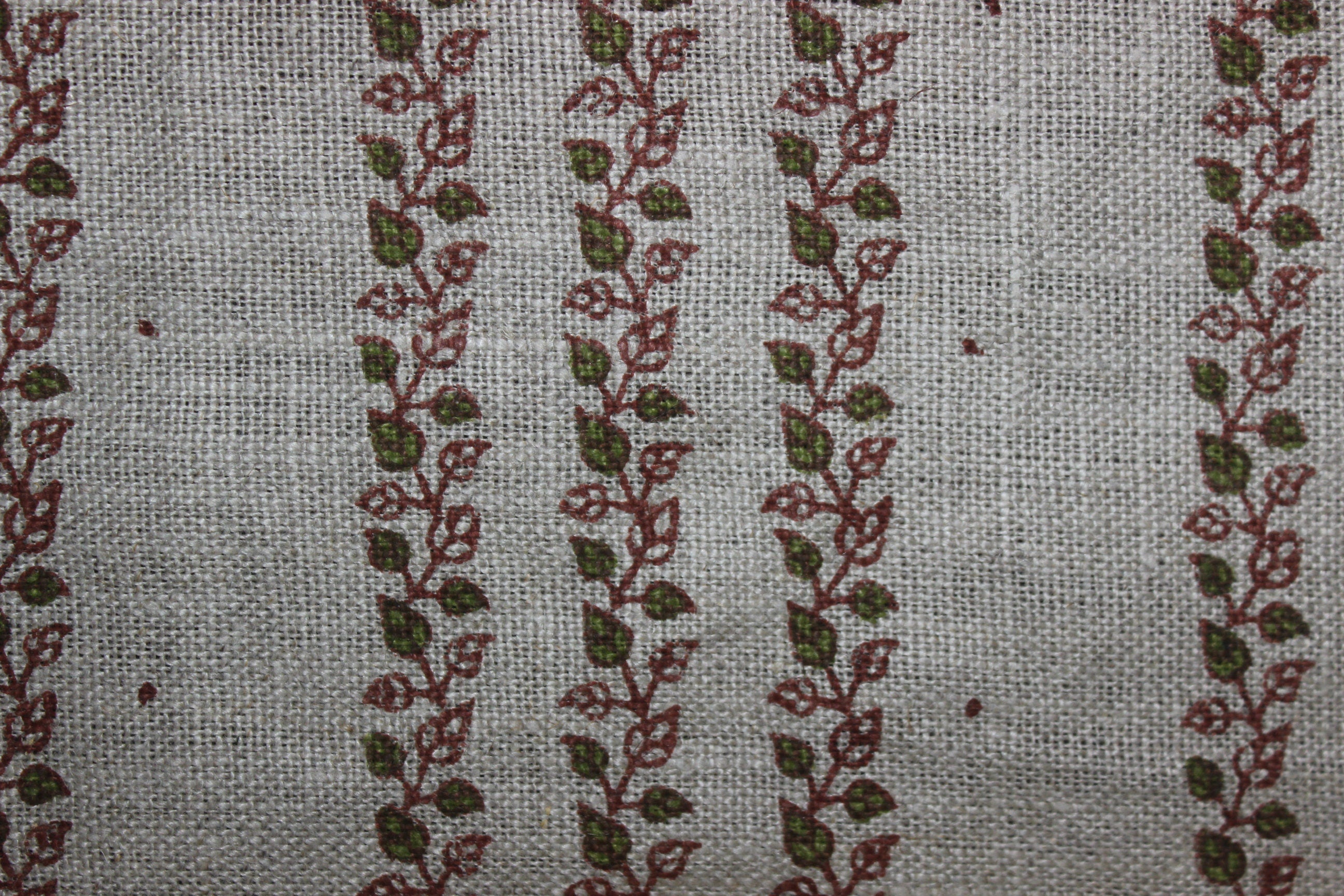 Block Print Linen Fabric, Rakhiphool  Hand Block Printed Fabric, Linen Fabric, Indian Fabric, Fabric By Yard, Block Printed Linen Pillow Covers