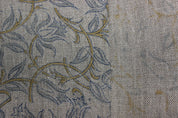 Kamaldatta  Indian Floral Hand Block Printed 100% Linen Cloth, Fabric By The Yard, Fabric For Curtains Pillows Upholstery Fabric