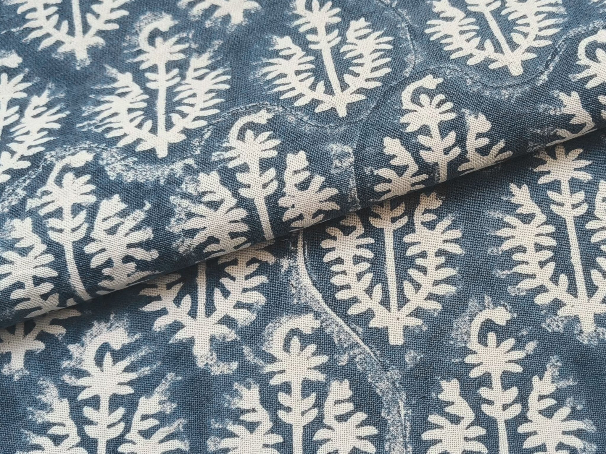 Block Print Linen Fabric, Neel Gagan  Hand Block Print Fabric  By The Yard  Floral Pattern Art  Home Decor Fabric  Linen Upholstery  Cushion Cover Fabric.