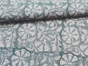 Block Print Linen Fabric, Rudraksha Thick Handloom Linen, Most Popular Indian Block Print For Pillow Cases, Upholstery And Home Decor