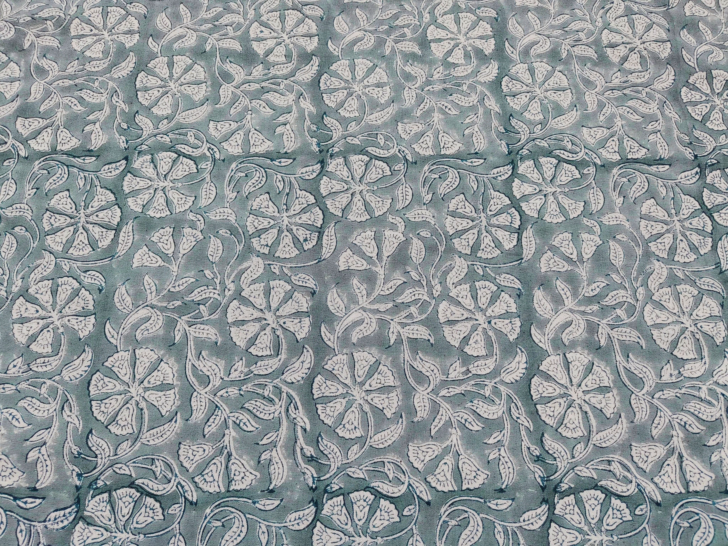 Block Print Linen Fabric, Rudraksha Thick Handloom Linen, Most Popular Indian Block Print For Pillow Cases, Upholstery And Home Decor