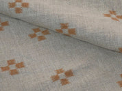 Barfi  Block Print Linen Fabric By The Yard, Grey Natural Vegetable Dye 100% Linen  Weight Fabric, Indian Fabric, Geometric Dots Print