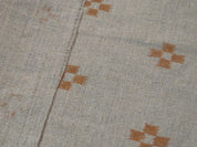 Barfi  Block Print Linen Fabric By The Yard, Grey Natural Vegetable Dye 100% Linen  Weight Fabric, Indian Fabric, Geometric Dots Print