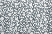 Block Print Linen Fabric, Zelly Fish  Floral Linen Fabric, Block Print Fabric, Flower Printed Fabric By The Yard, Block Pillow Covers, Heavy Linen Upholstery