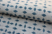 Doozy  Block Print Fabric, Geometric Pillow Cover Making Fabric, Linen Hand Blocked, Home Decor, Floral Print