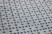 Doozy  Block Print Fabric, Geometric Pillow Cover Making Fabric, Linen Hand Blocked, Home Decor, Floral Print
