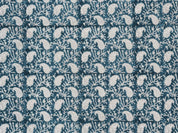 Block Print Linen Fabric, Kerry Jaal  Best Home Decor Linen, Summe Floral Pattern Hand Block Print Running Fabricnatural Fiber Fabric  Sold By The Yard, Upholstery
