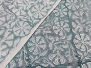 Block Print Linen Fabric, Rudraksha Thick Handloom Linen, Most Popular Indian Block Print For Pillow Cases, Upholstery And Home Decor