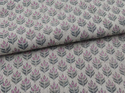 Alia Pink Home Decor Linen,Block Print Fabric,58"Linen By The Yard,Thick 360 Gsm Linen Perfect For Cushion Cover,Upholstery, Curtains