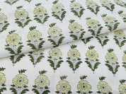 Linen Fabric, Mor Mukut, Block Print, Fabric By Yard, Indian Handloom Fabric, Home Décor