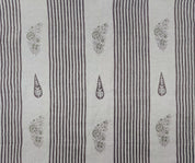 Block Print Linen Fabric, Urban Flag  Merlot Wine Color Dual Pattern Block Print Linen Fabric, Latest Pattern For Stylish Cushion And Pillow, Lining Pattern Fabric