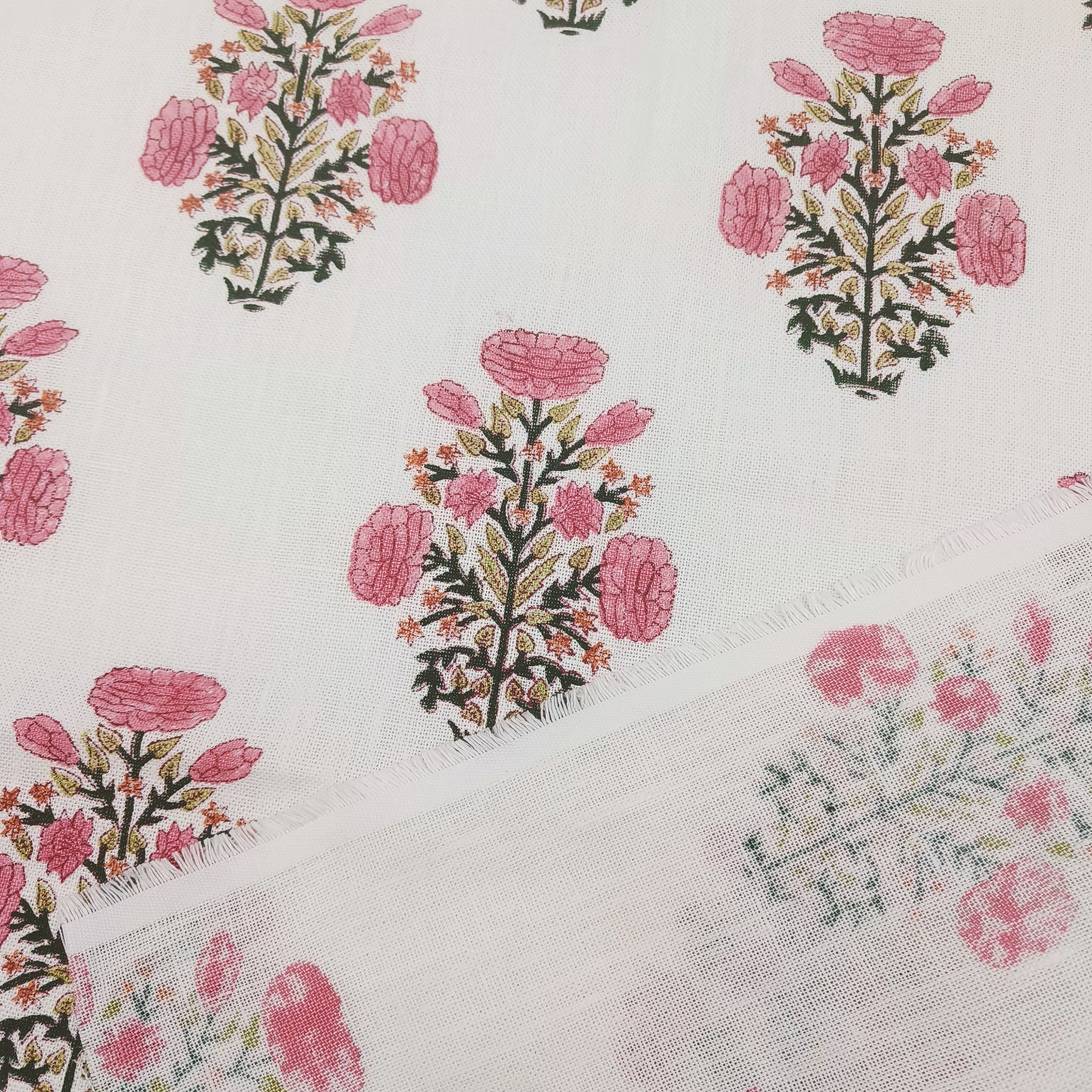 Linen Fabric, Swadesh, Block Print, Fabric By Yard, Indian Handloom Fabric, Home Décor