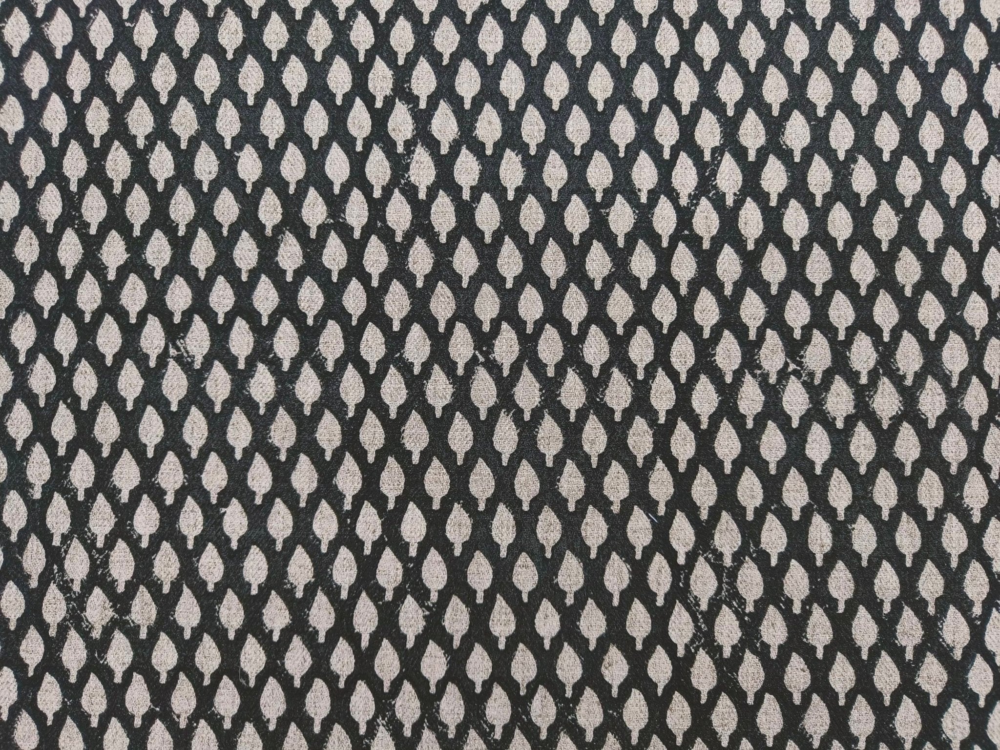 Linen Fabric, Khushbu, Block Print, Fabric By Yard, Indian Handloom Fabric, Home Décor