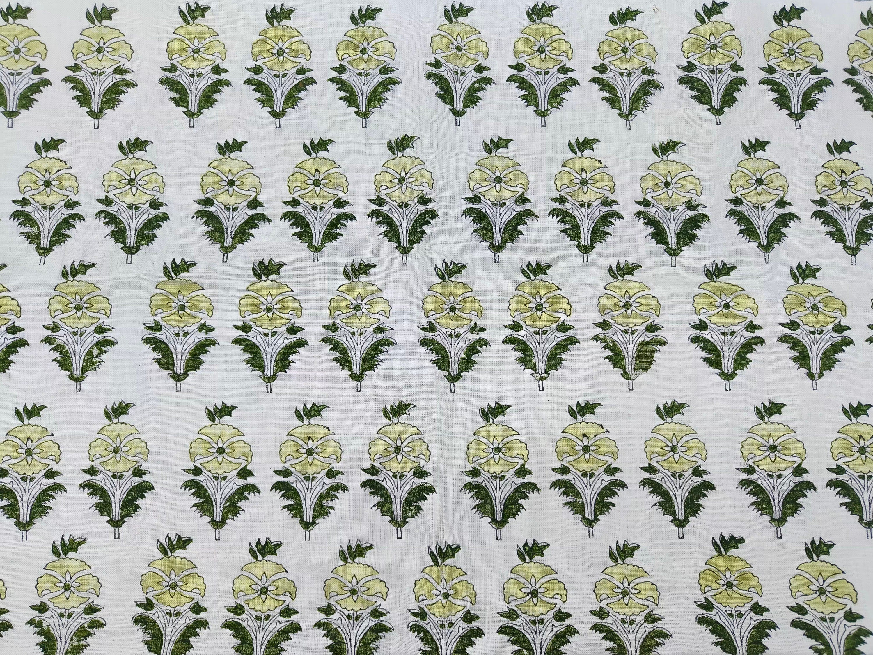 Linen Fabric, Mor Mukut, Block Print, Fabric By Yard, Indian Handloom Fabric, Home Décor