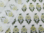 Linen Fabric, Mor Mukut, Block Print, Fabric By Yard, Indian Handloom Fabric, Home Décor