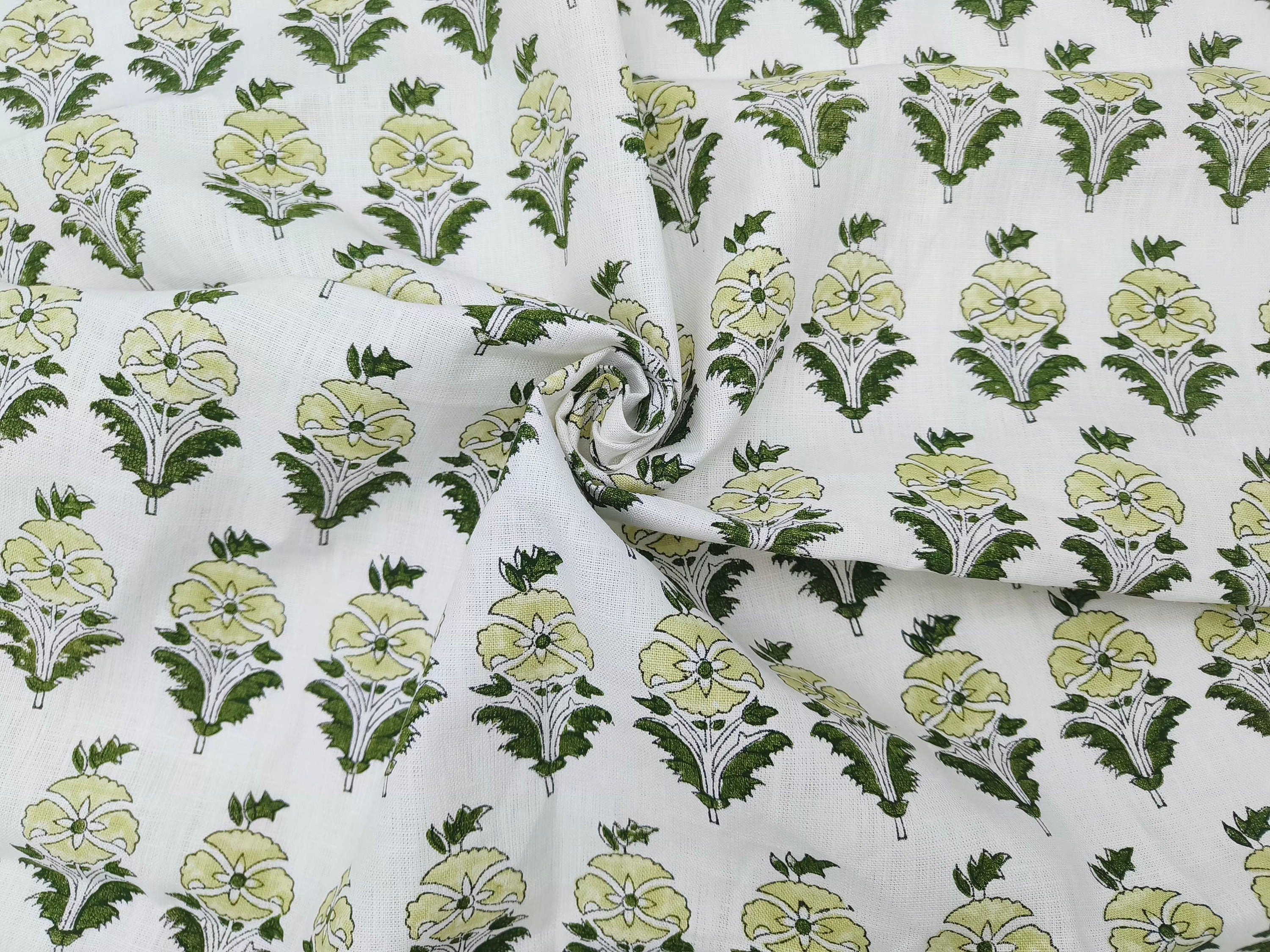 Linen Fabric, Mor Mukut, Block Print, Fabric By Yard, Indian Handloom Fabric, Home Décor