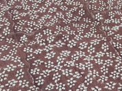 Thick linen 58" Wide, Black Floral Hand block Linen Pillow Cover, Indian Upholstery Fabric Cushion Cover, Table Cloth - BIJHNI